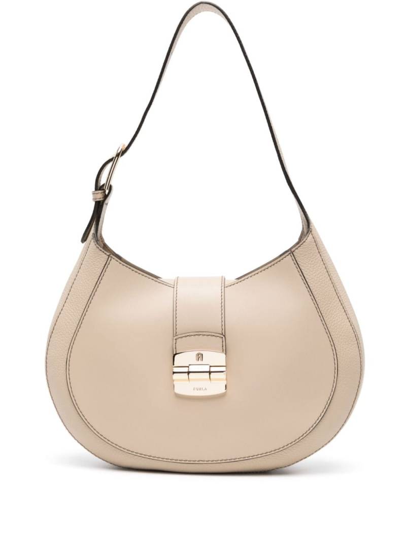 Furla Club 2 leather shoulder bag - Neutrals von Furla