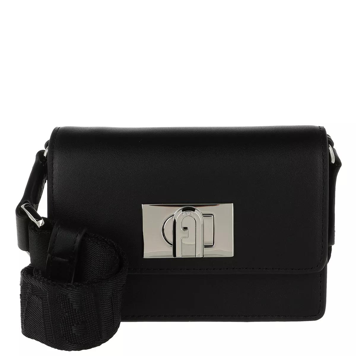 Furla Umhängetasche - Furla 1927 Soft Micro Crossbod - Gr. unisize - in Schwarz - für Damen von Furla