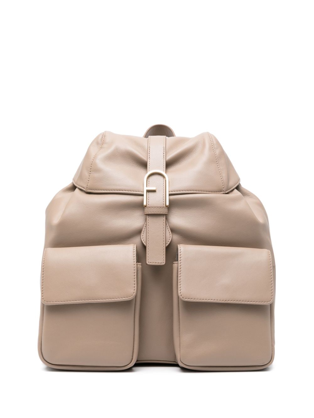 Furla Flow leather backpack - Neutrals von Furla