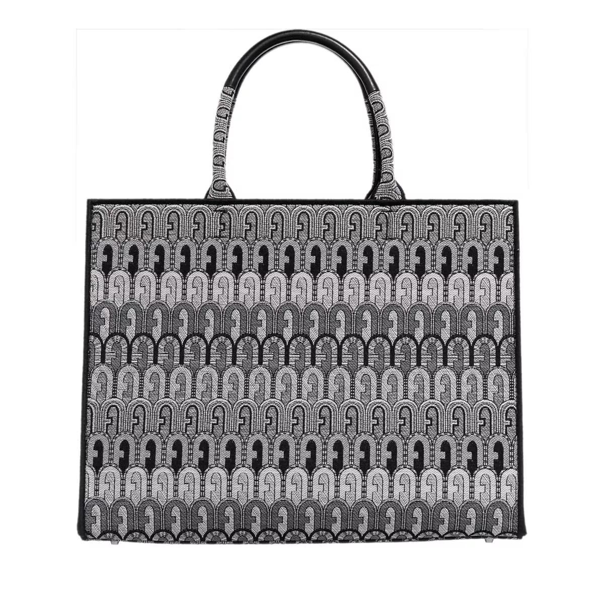 Furla Henkeltasche - Furla Opportunity L Tote - Tessuto Jacquard Arco E - Gr. unisize - in Grau - für Damen von Furla