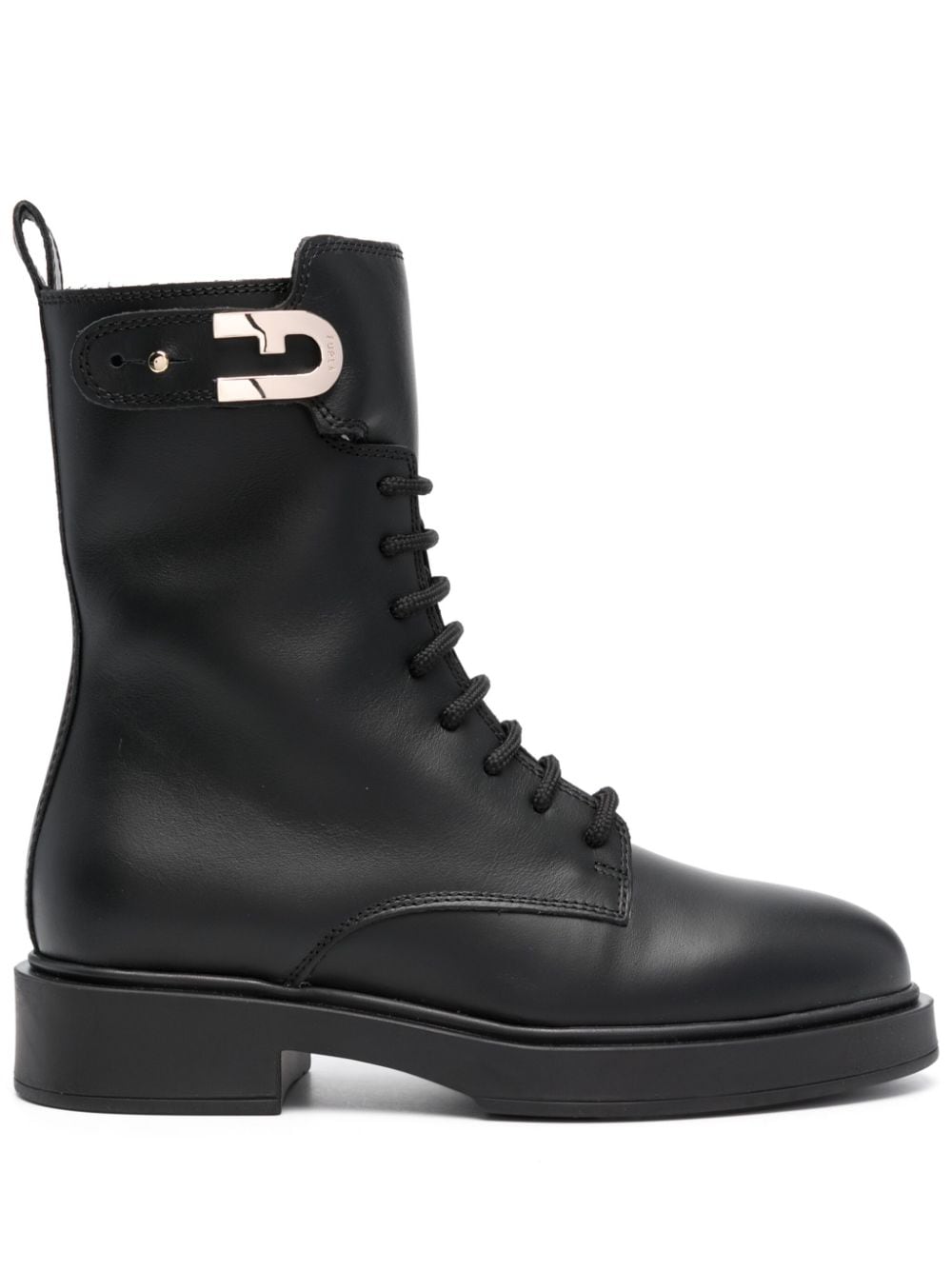 Furla Legacy leather ankle boots - Black von Furla