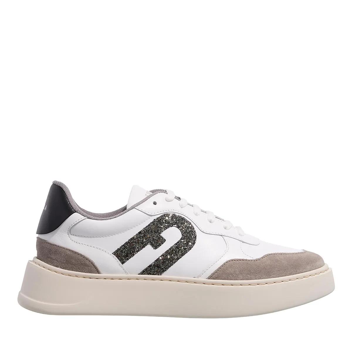 Furla Low-Top Sneaker - Vitello Soft Bicolor+Tessuto Spalmato+Cr - Gr. 36 (EU) - in Grau - für Damen von Furla