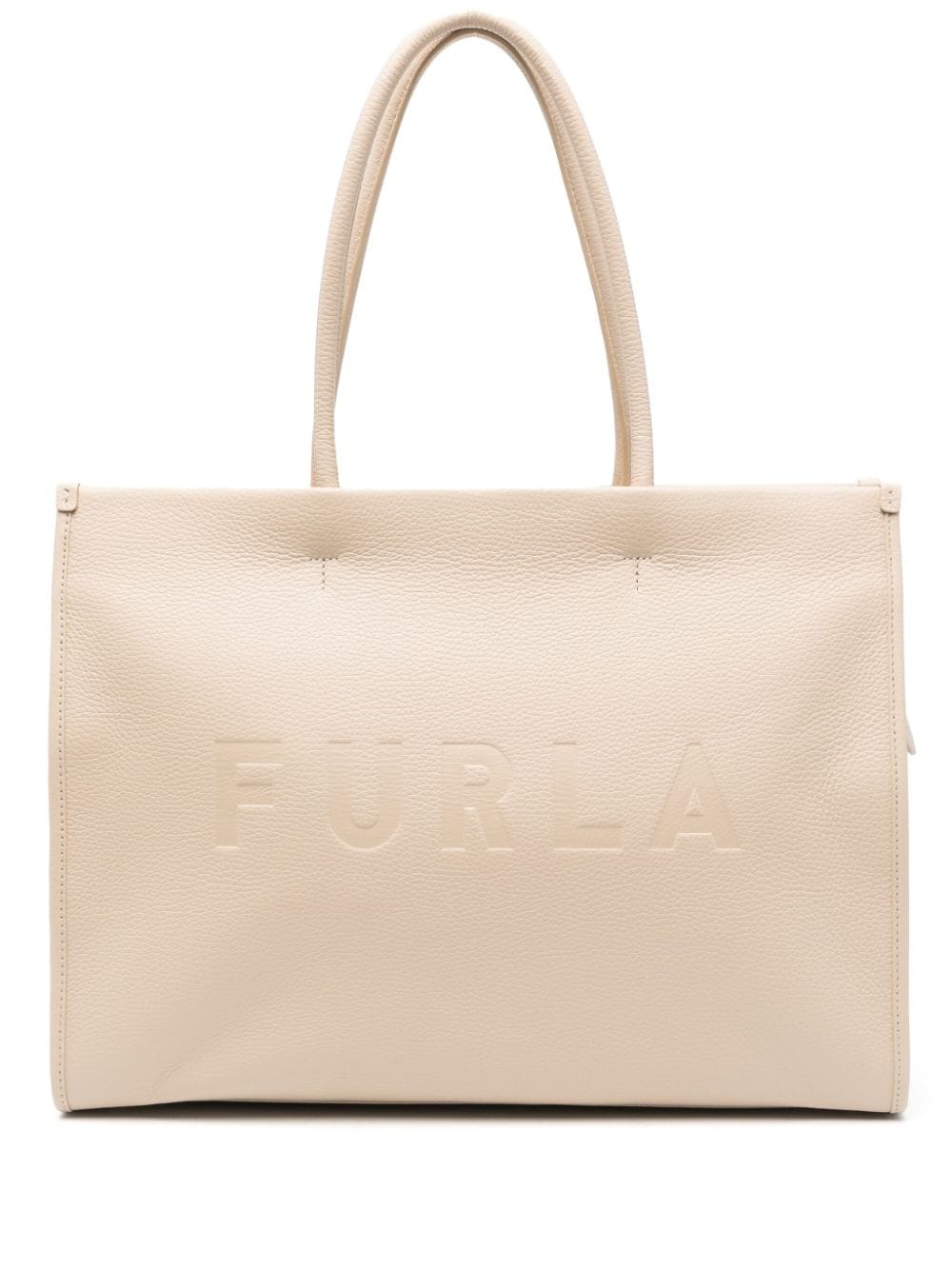 Furla Opportunity leather tote bag - Neutrals von Furla