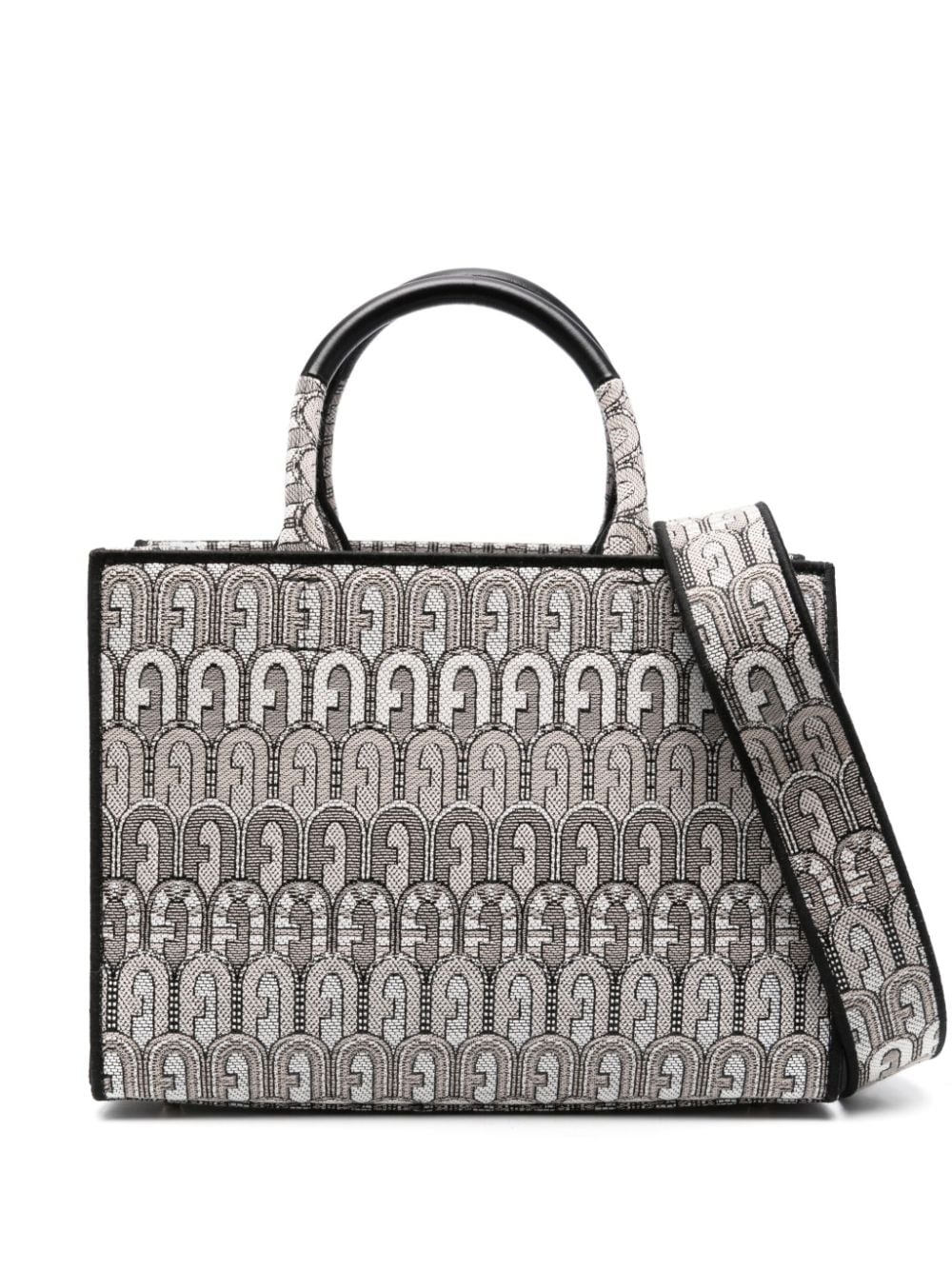 Furla Opportunity monogram-jacquard tote bag - Neutrals von Furla