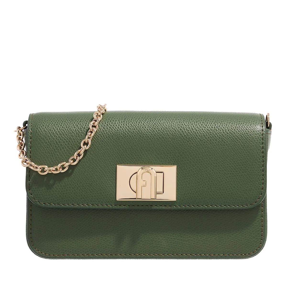 Furla Schultertasche - Furla 1927 Mini Crossbody - Gr. unisize - in Grün - für Damen von Furla