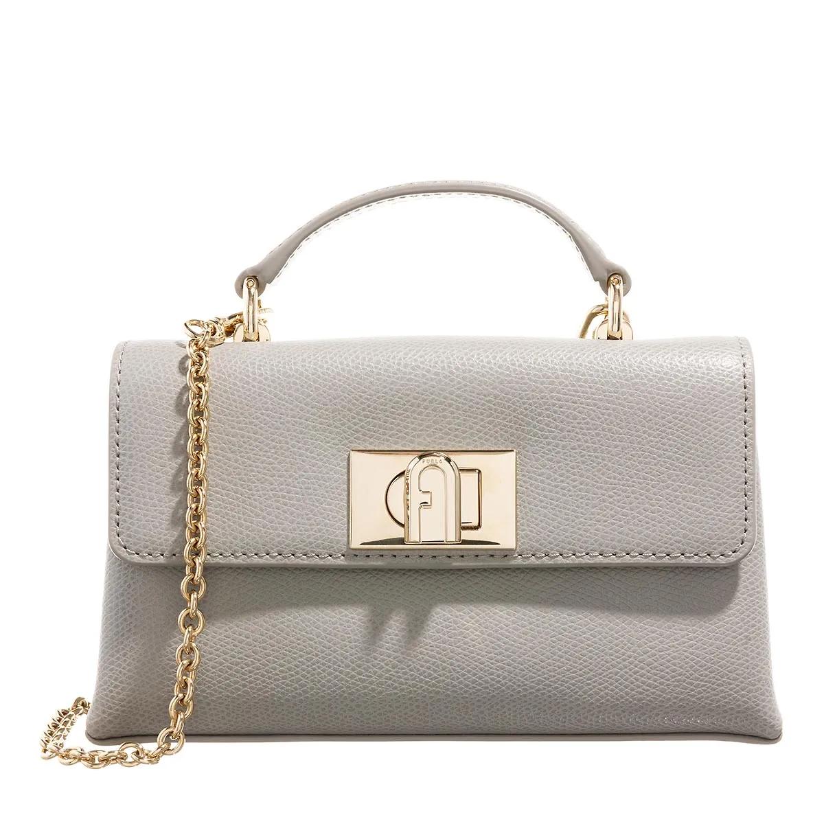 Furla Schultertasche - Furla 1927 Mini Crossbody Top Handle - Gr. unisize - in Grau - für Damen Furla Schultertasche - Furla 1927 Mini Crossbody Top Handle - Gr. unisize - in Grau - für Damen von Furla