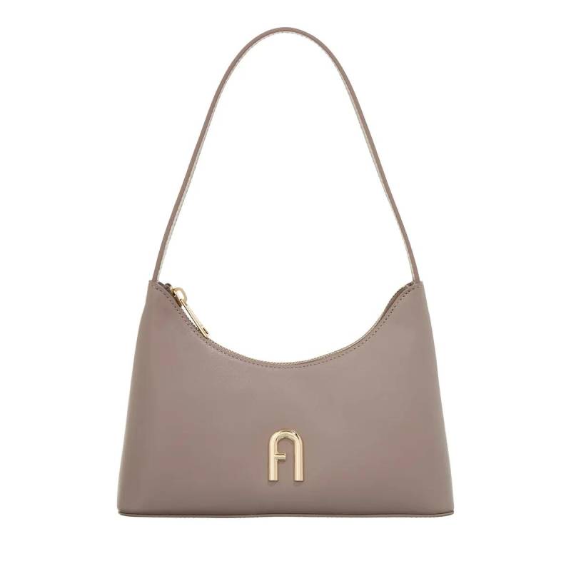 Furla Schultertasche - Furla Diamante Mini Shoulder B - Gr. unisize - in Taupe - für Damen von Furla
