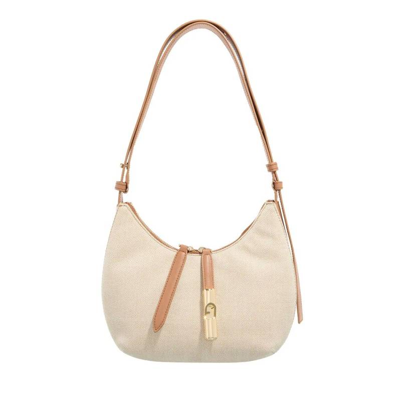 Furla Schultertasche - Furla Goccia S Shoulder Bag - Gr. unisize - in Beige - für Damen von Furla