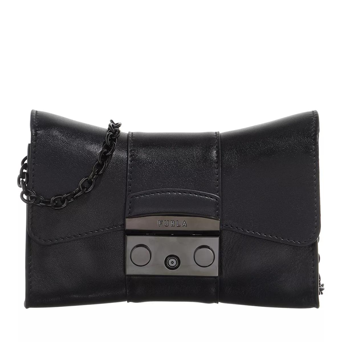 Furla Schultertasche - Metropolis Mini Crossbody Remix - Gr. unisize - in Schwarz - für Damen von Furla