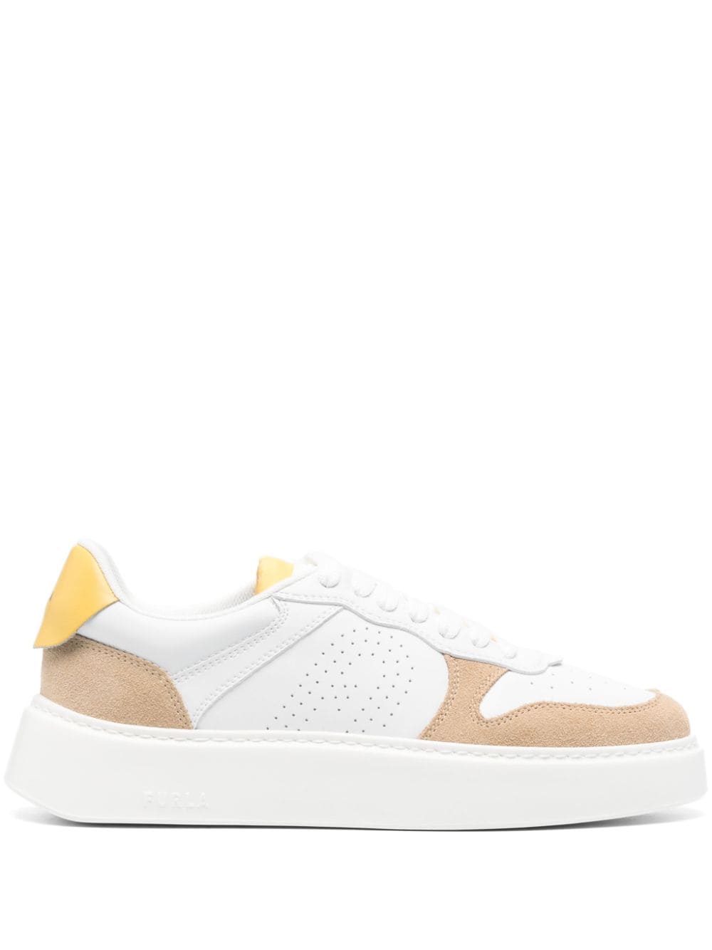 Furla Sport leather sneakers - White von Furla