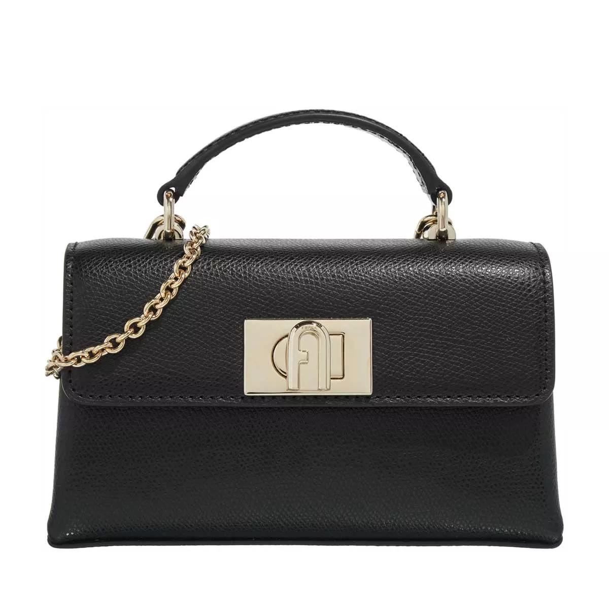 Furla Umhängetasche - Furla 1927 Mini Crossbody Top Handle - Gr. unisize - in Schwarz - für Damen von Furla