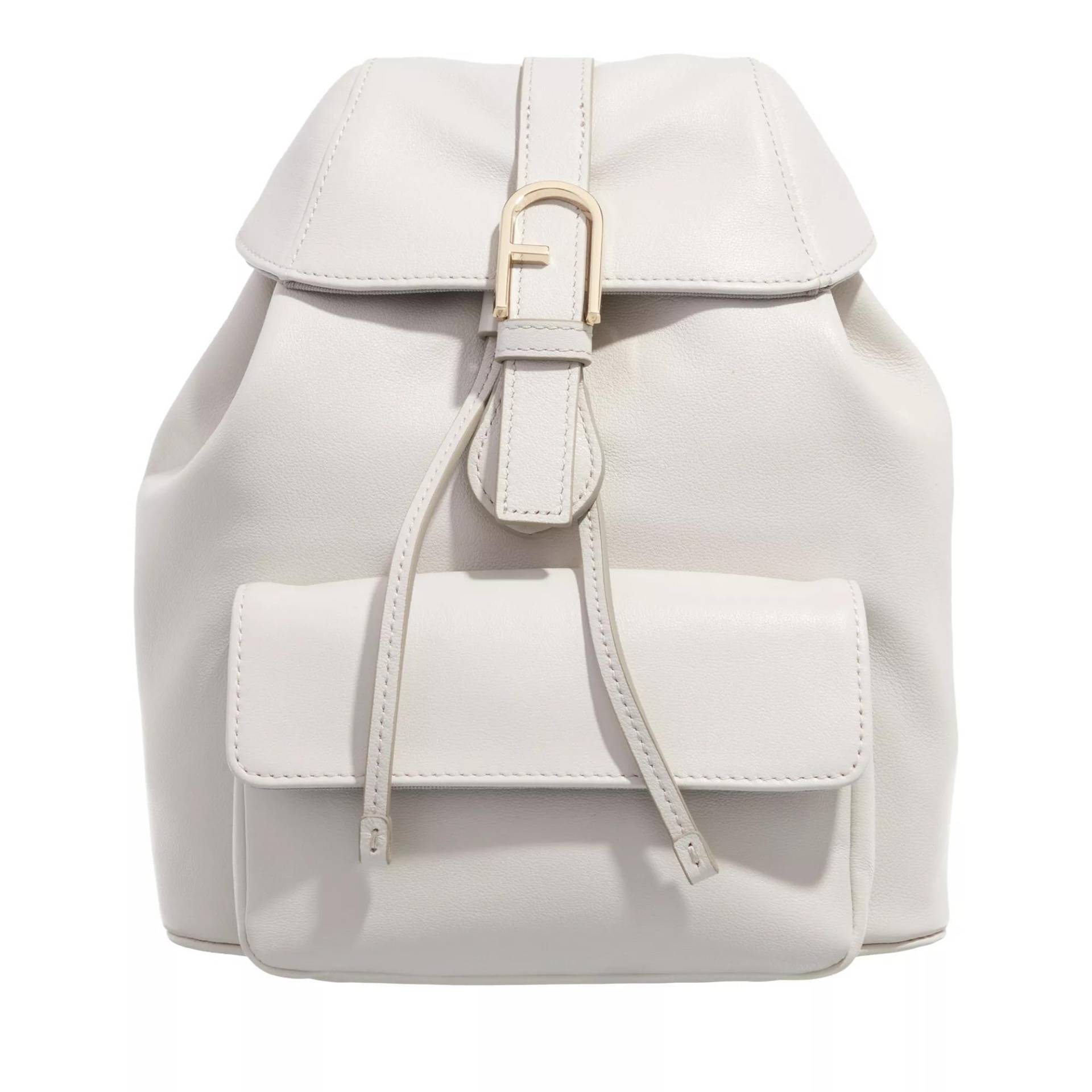 Furla Umhängetasche - Furla Flow S Backpack - Gr. unisize - in Creme - für Damen von Furla