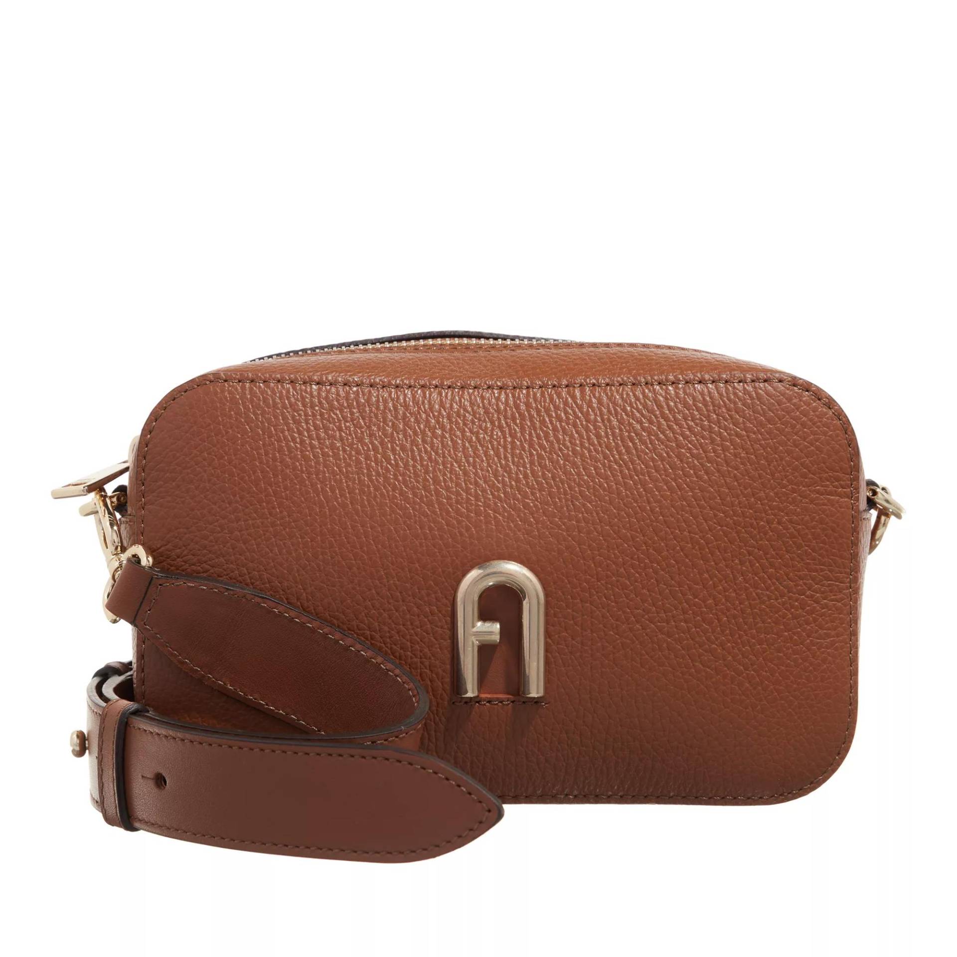 Furla Umhängetasche - Furla Primula Mini Crossbody - Gr. unisize - in Cognacbraun - für Damen von Furla