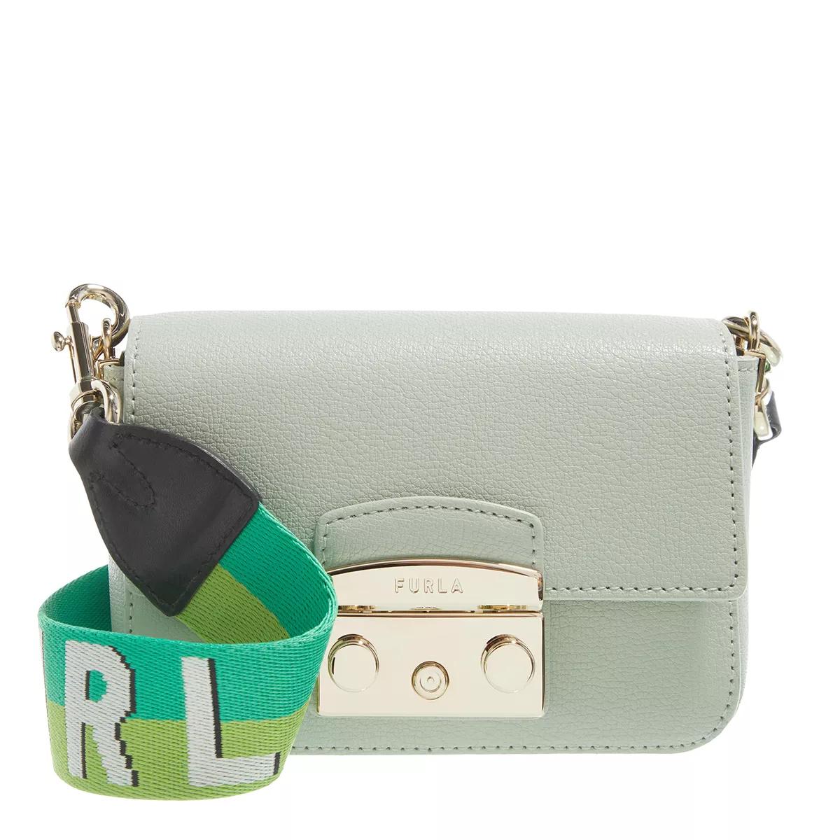 Furla Umhängetasche - Metropolis Mini C.Body Webbing Strap - Gr. unisize - in Grün - für Damen von Furla