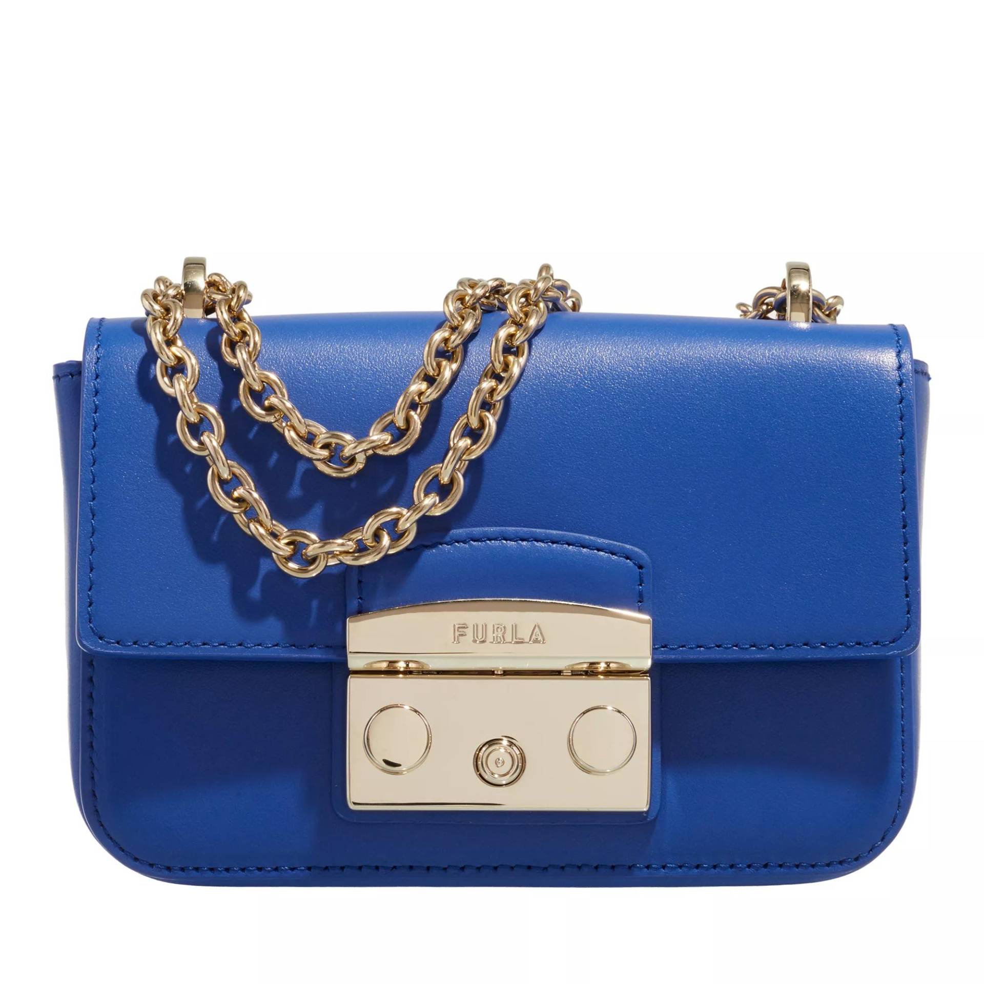 Furla Umhängetasche - Metropolis Mini Crossbody - Gr. unisize - in Blau - für Damen von Furla