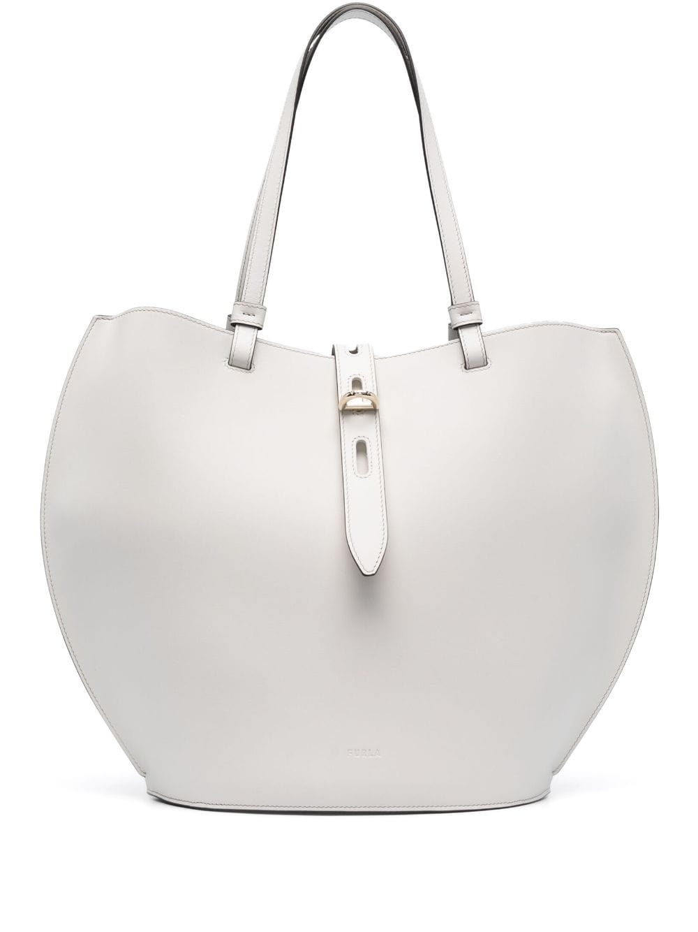 Furla Unica Furla leather tote bag - White von Furla