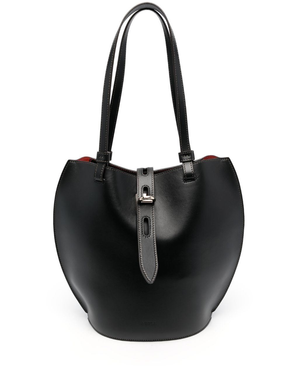 Furla Unica leather shoulder bag - Black von Furla