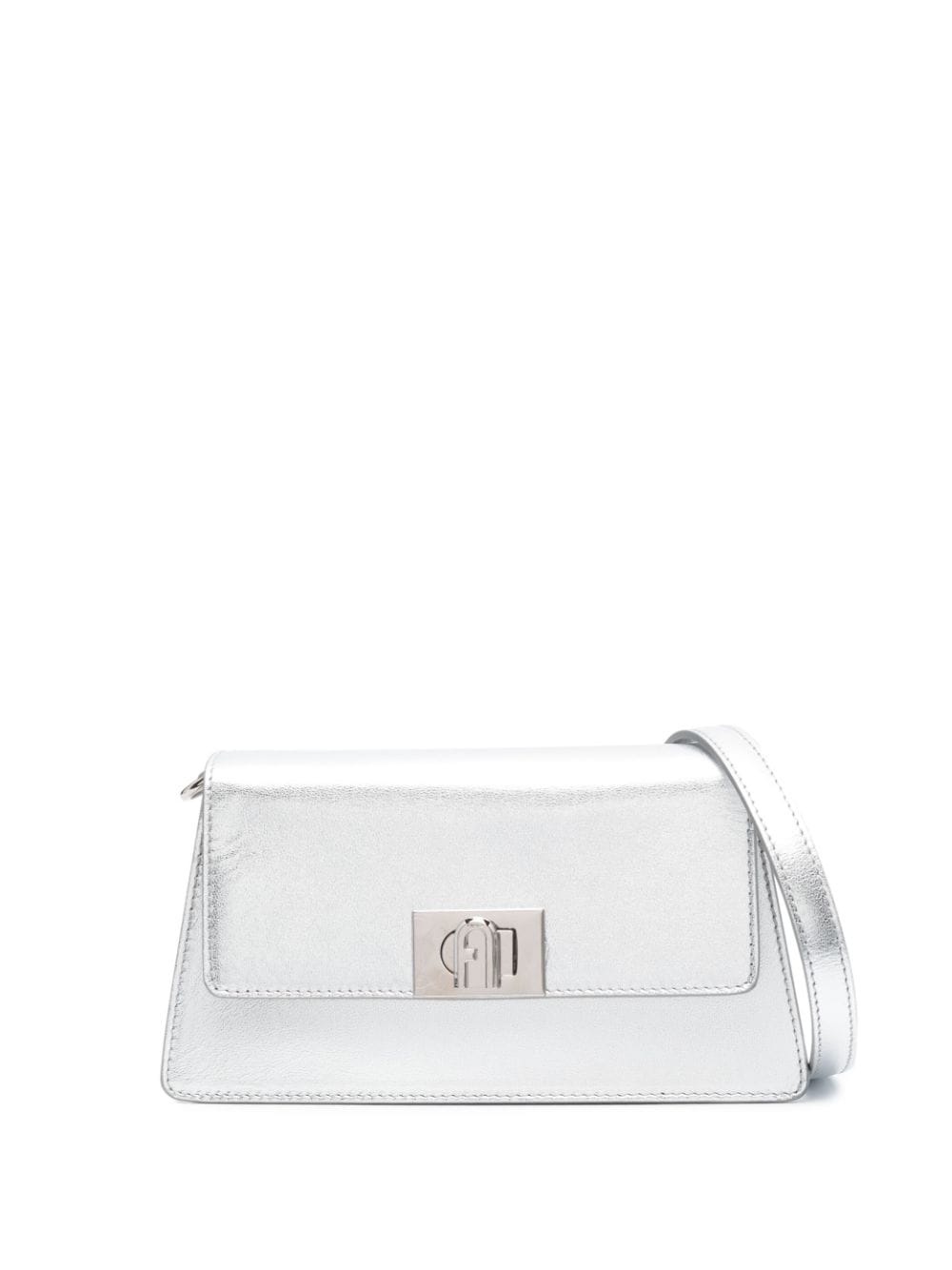 Furla Zoe metallic-finish shoulder bag - Grey von Furla