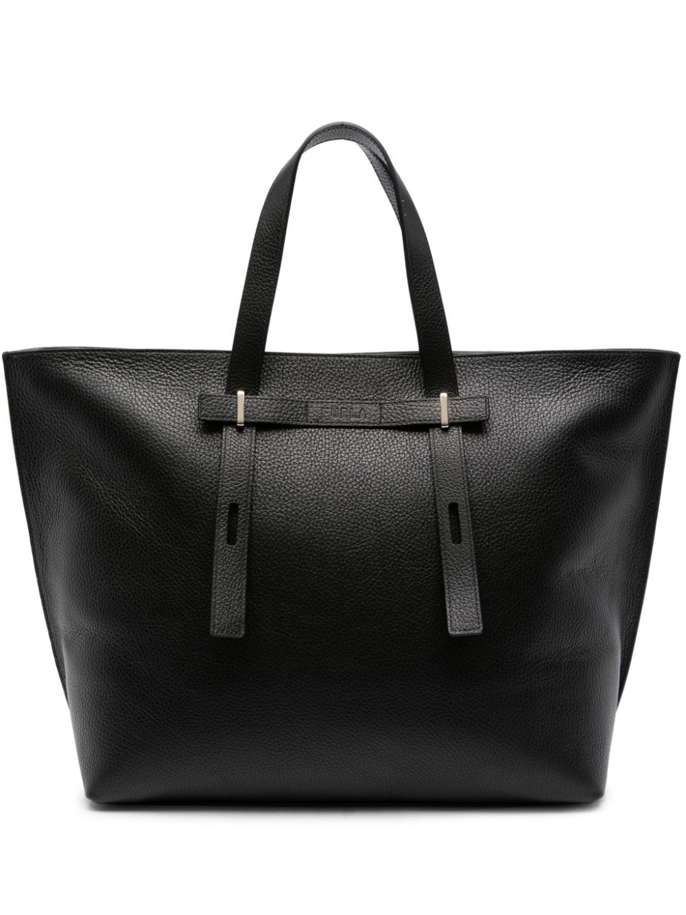 Furla large Giove leather tote bag - Black von Furla