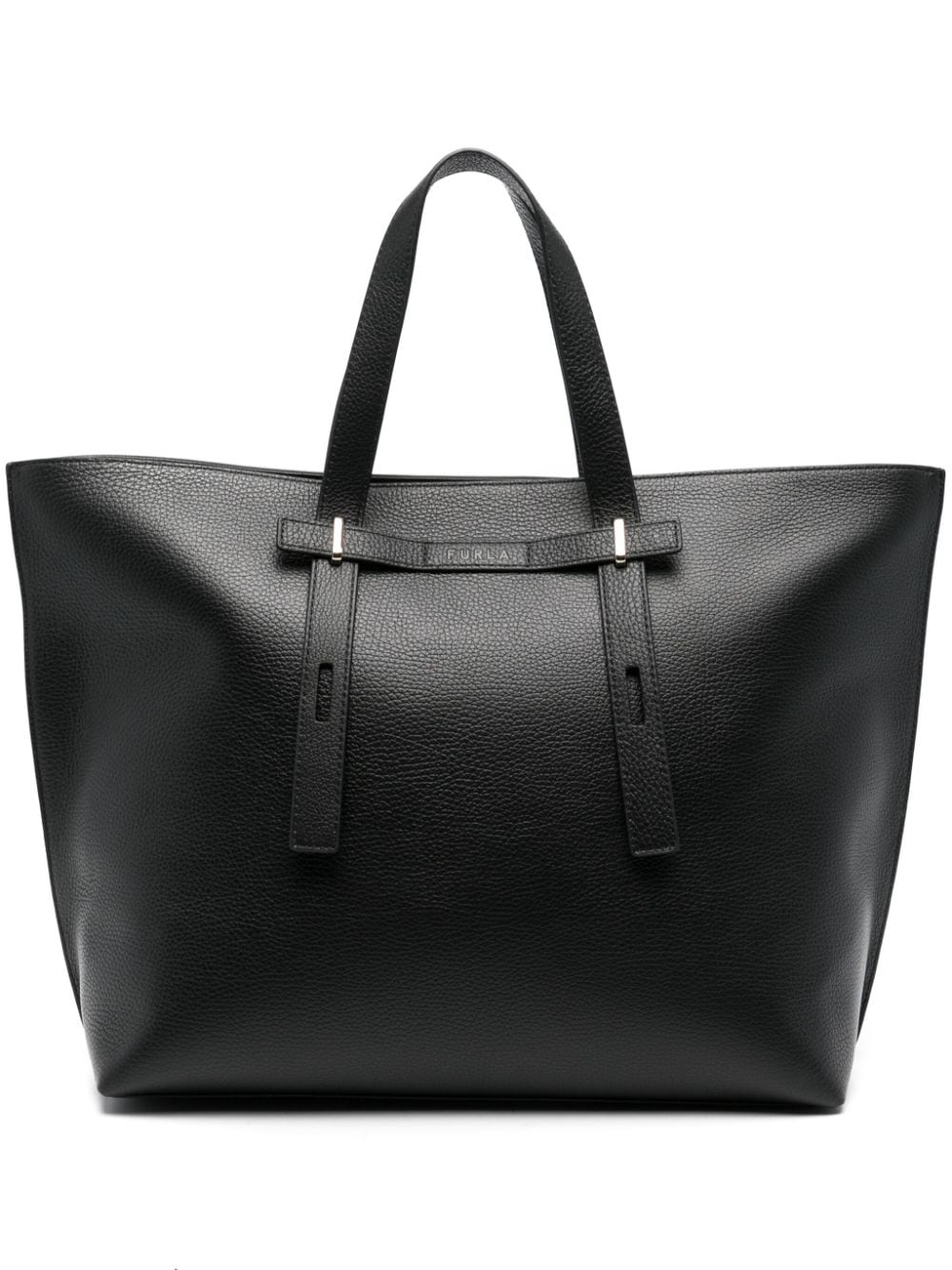 Furla large Giove leather tote bag - Black von Furla