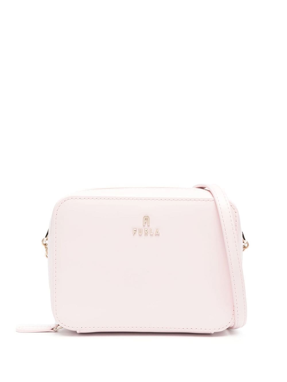 Furla leather logo-lettering crossbody bag - Pink von Furla