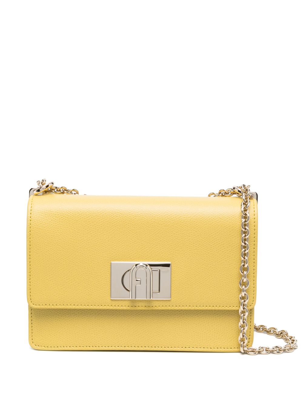 Furla logo-buckle shoulder bag - Yellow von Furla