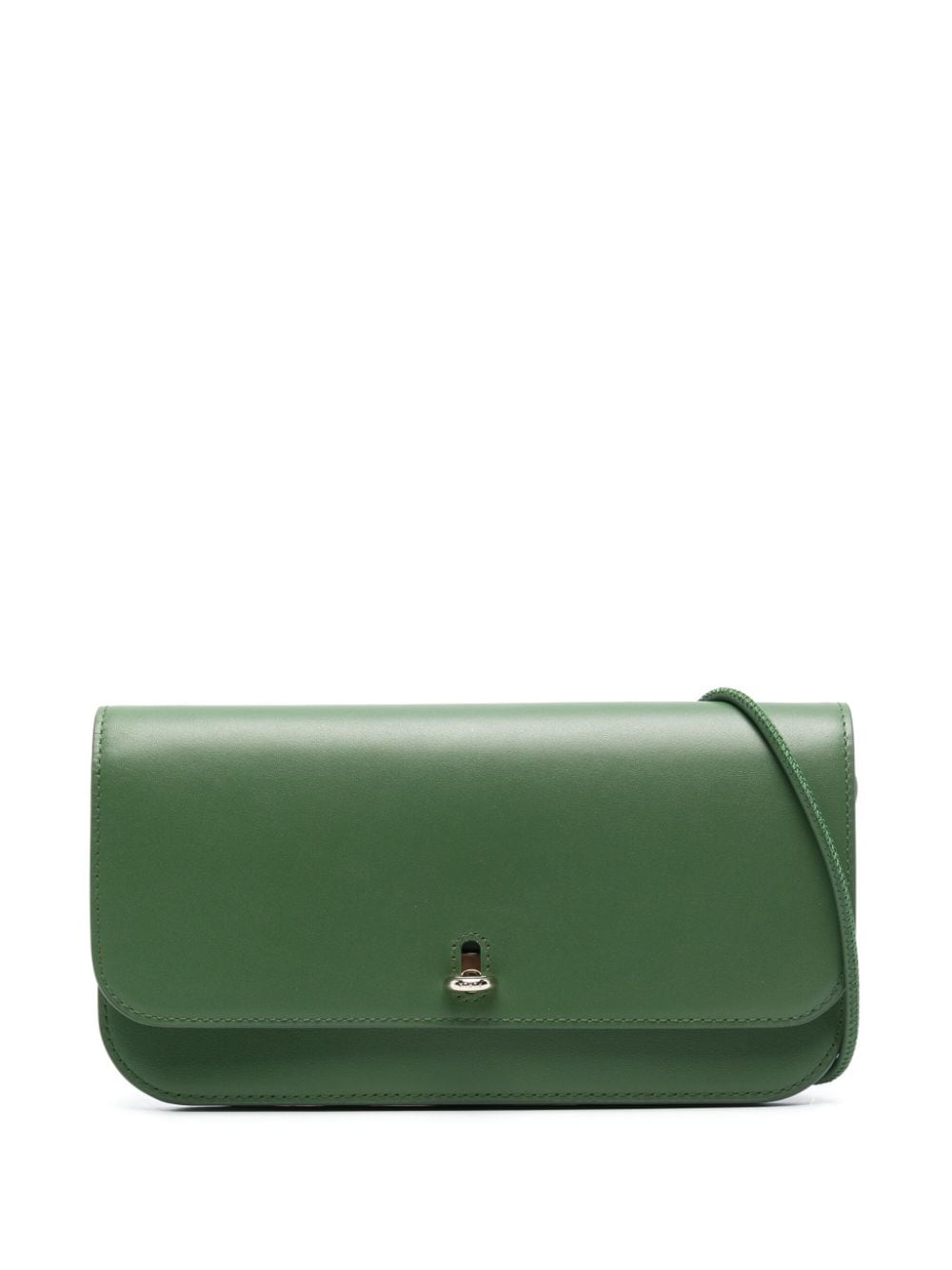 Furla logo-debossed leather cross body bag - Green von Furla