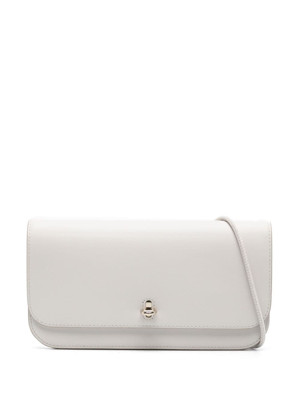 Furla logo-debossed leather cross body bag - Neutrals von Furla