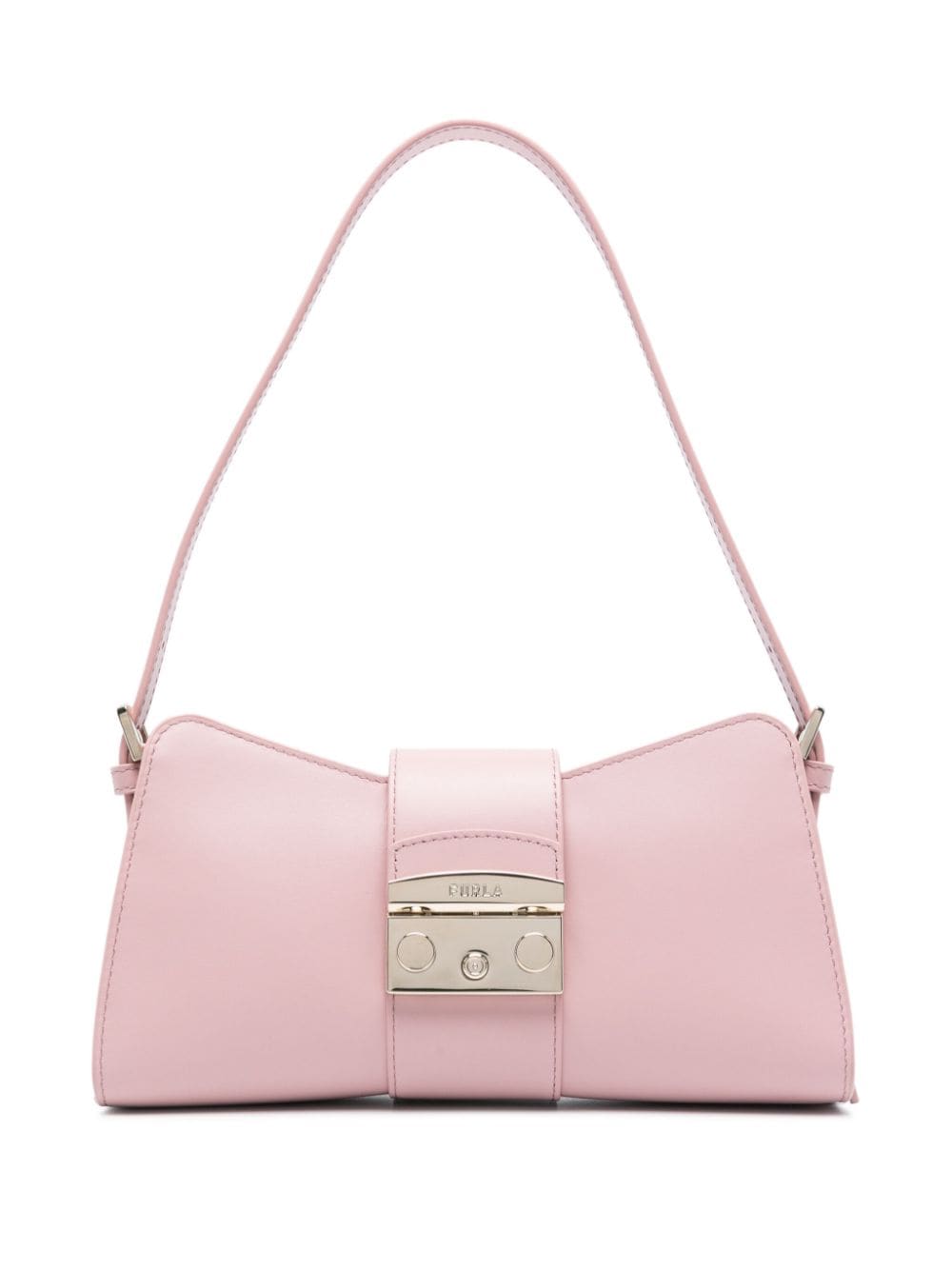 Furla logo-engraved leather shoulder bag - Pink von Furla