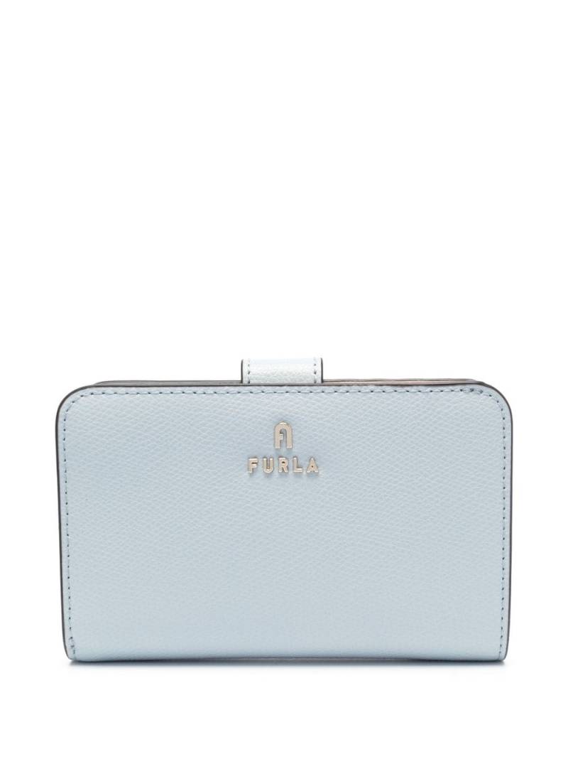 Furla logo-lettering leather wallet - Grey von Furla