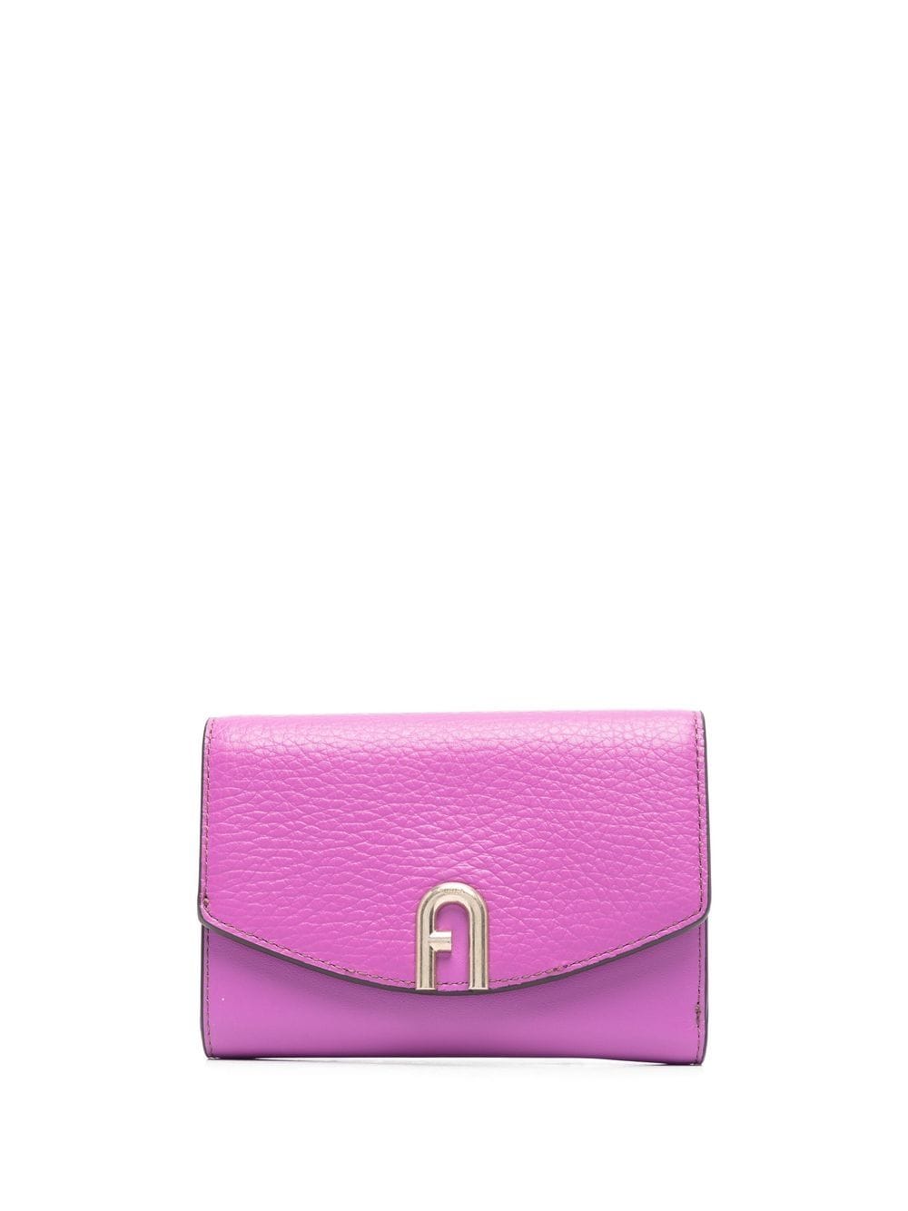 Furla logo-plaque continental wallet - Purple von Furla