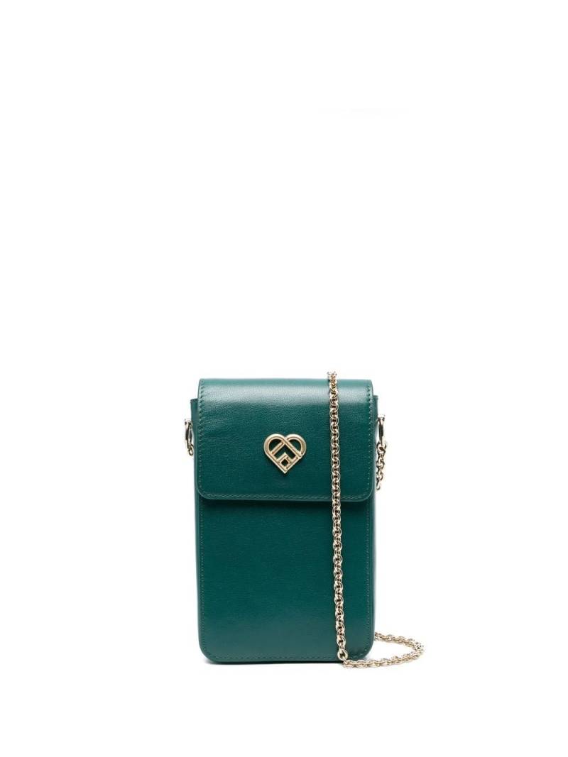 Furla logo plaque cross body bag - Green von Furla