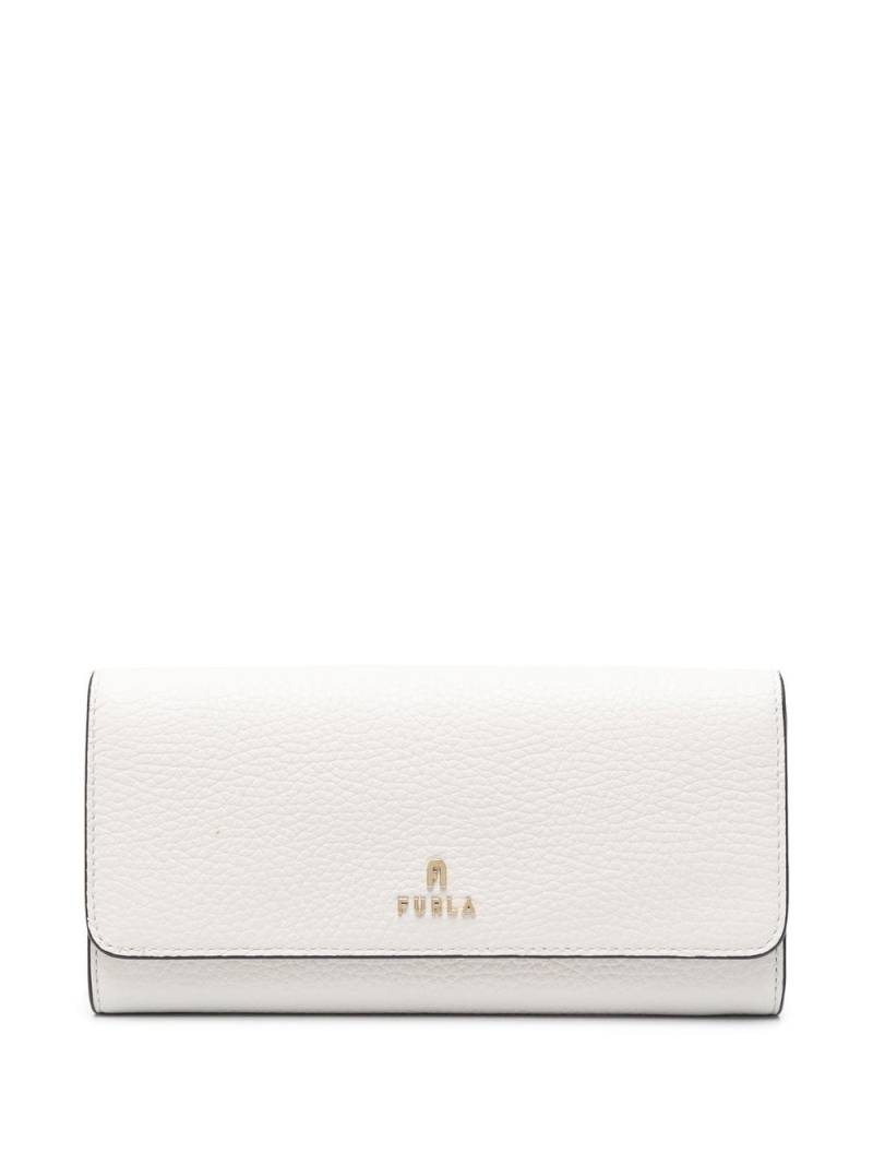 Furla logo-plaque leather wallet - White von Furla