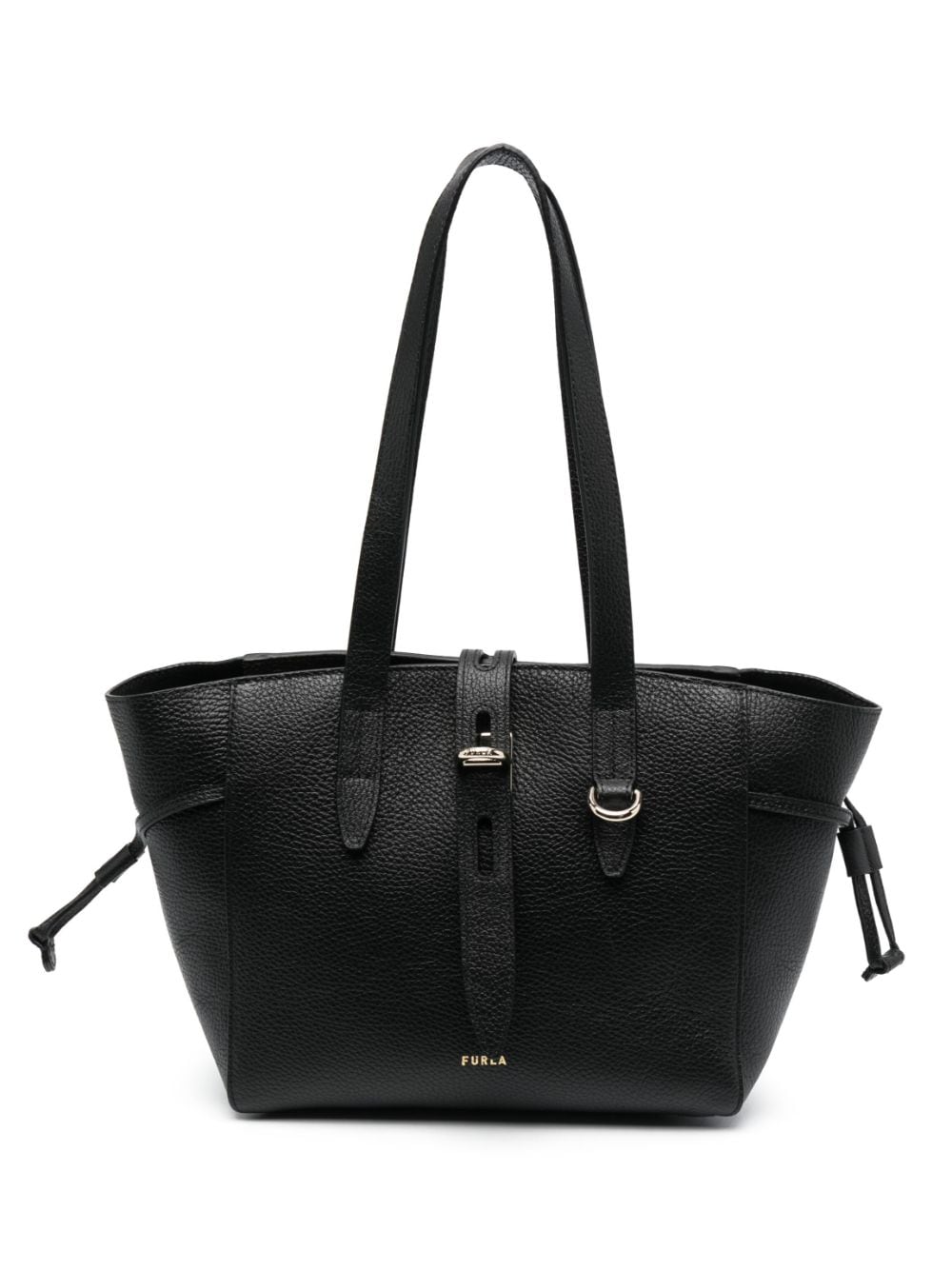 Furla medium Net leather bag - Black von Furla