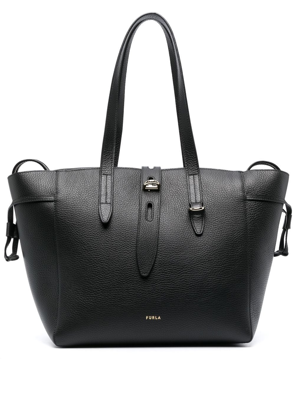 Furla medium Net leather tote bag - Black von Furla