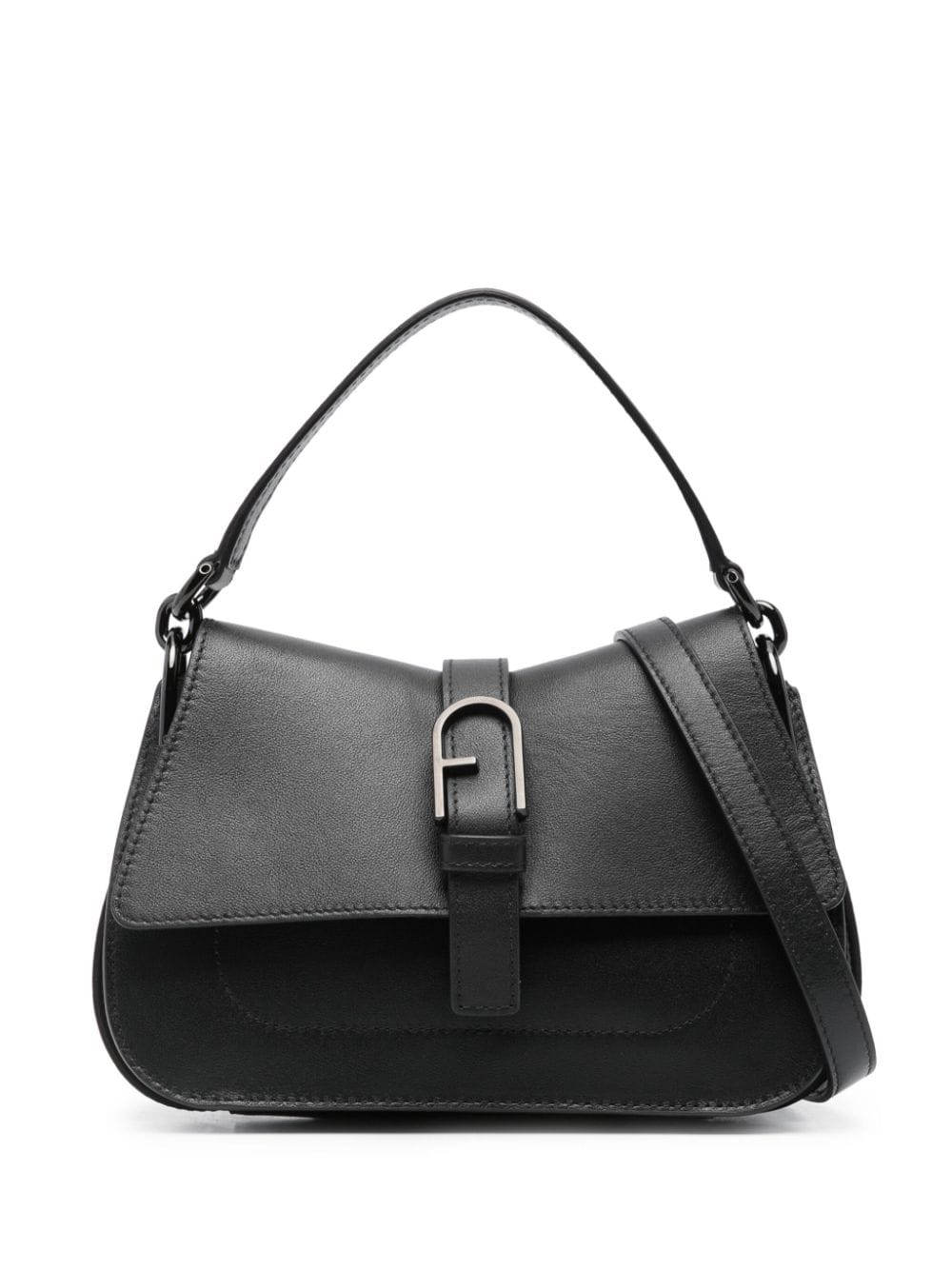 Furla mini Flow leather shoulder bag - Black von Furla