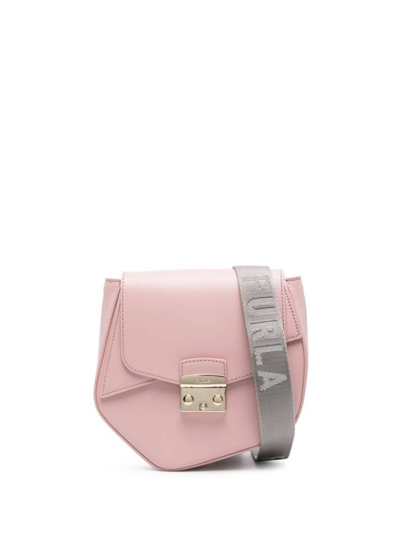 Furla mini Metropolis Prisma leather crossbody bag - Pink von Furla