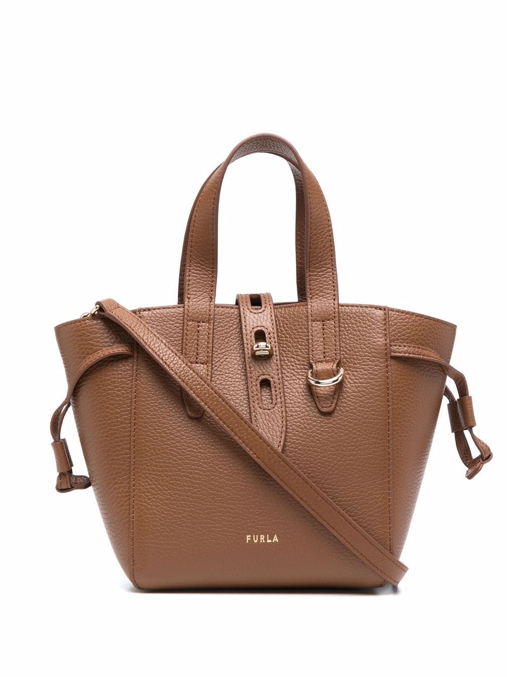 Furla pebbled-texture tote bag - Brown von Furla