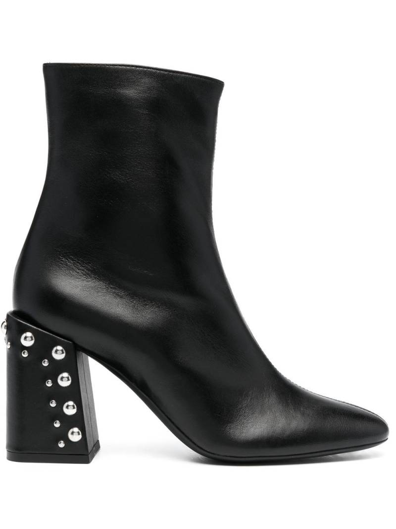Furla studded-heel 75mm ankle boots - Black von Furla