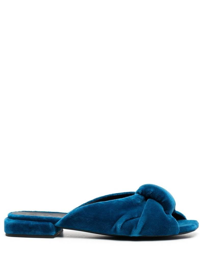 Furla velvet knot-detail 25mm sandals - Blue von Furla