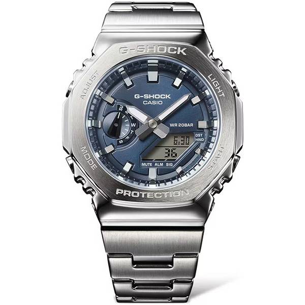 G-SHOCK Analog-Digitaluhr CasiOak, Classic G-Steel dunkelblau G-SHOCK Analog-Digitaluhr CasiOak, Classic G-Steel dunkelblau von G-SHOCK