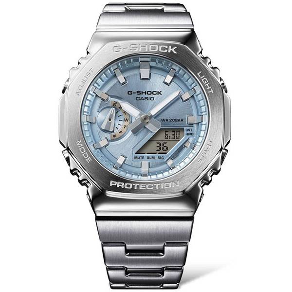 G-SHOCK Analog-Digitaluhr CasiOak, Classic G-Steel hellblau G-SHOCK Analog-Digitaluhr CasiOak, Classic G-Steel hellblau von G-SHOCK