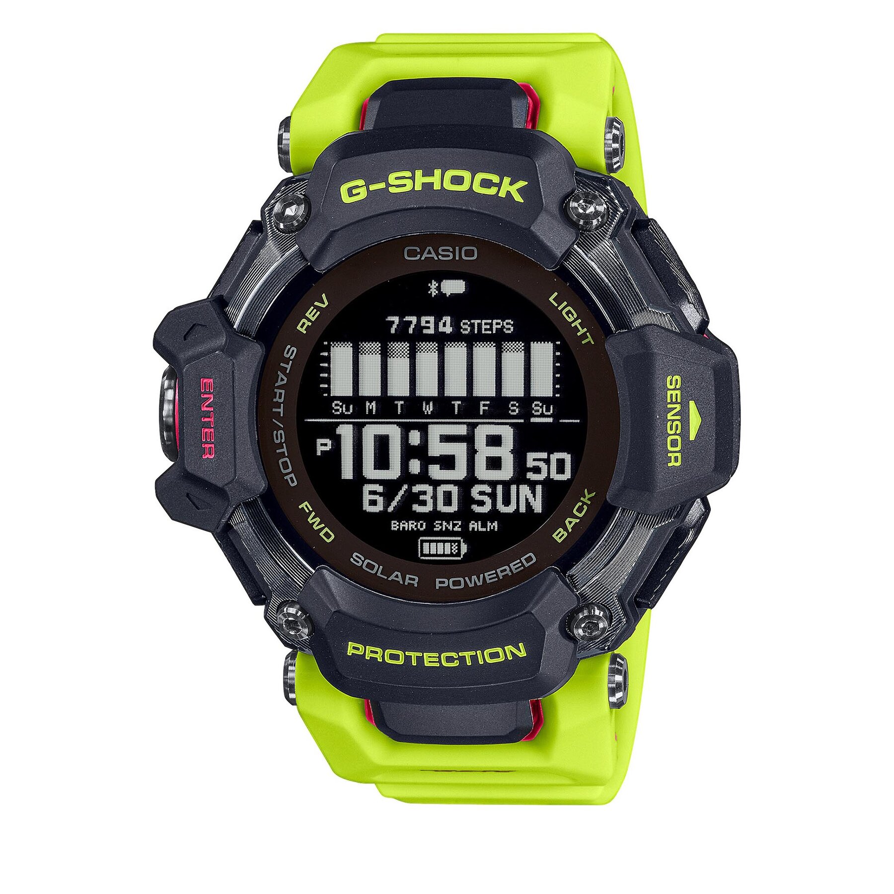 Smartwatch G-Shock GBD-H2000-1A9ER Black/Yellow von G-SHOCK