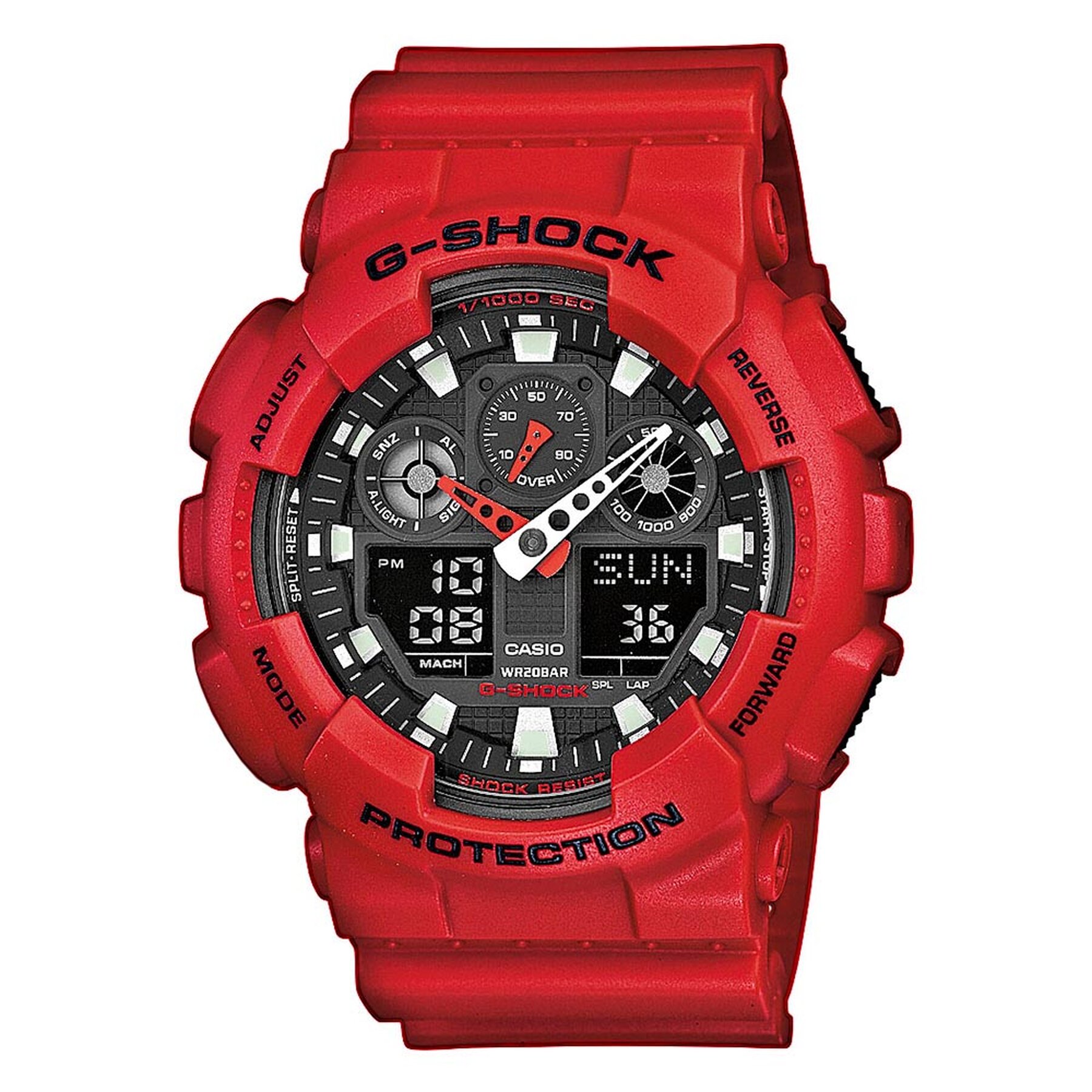 Uhr G-Shock GA-100B-4AER Red/Red von G-SHOCK