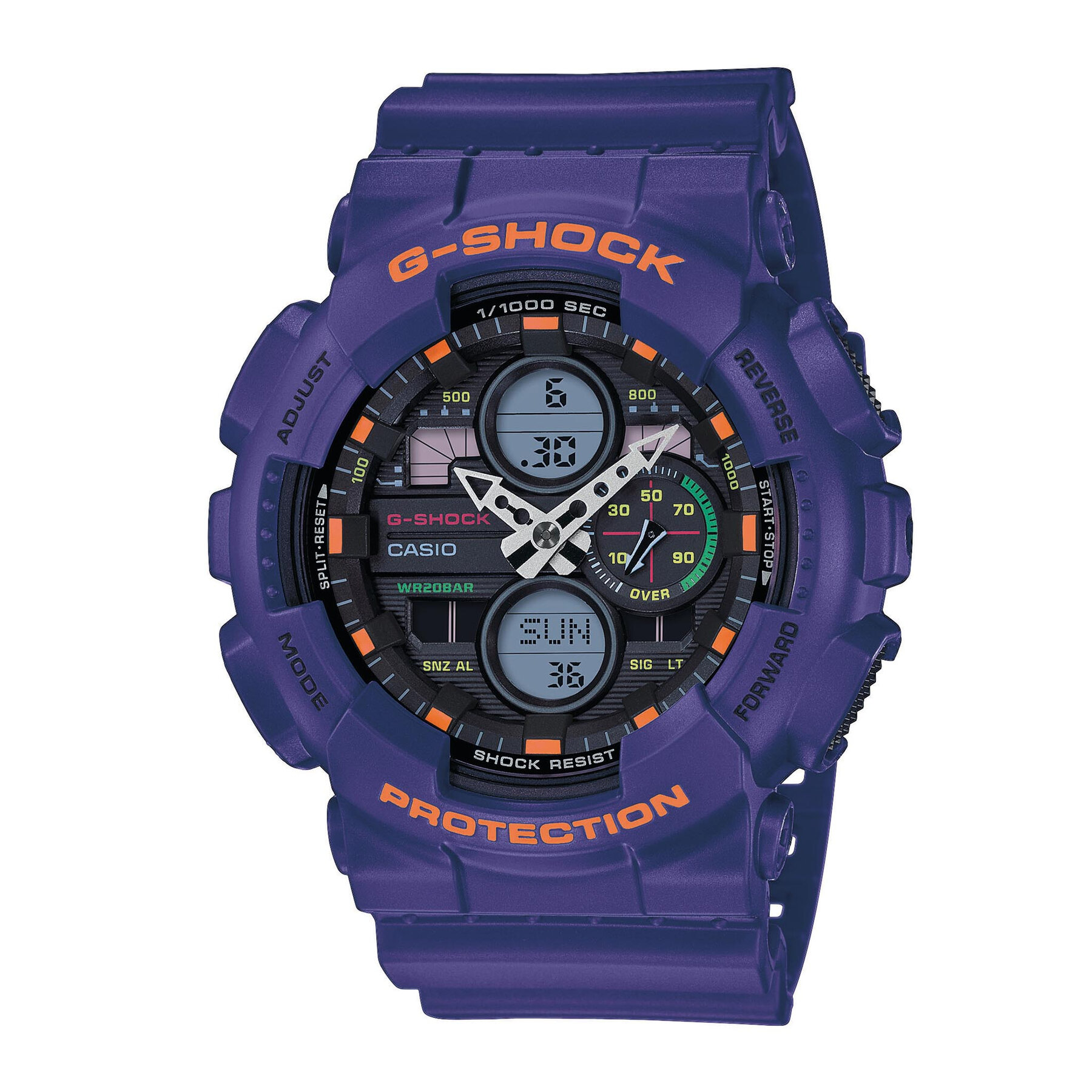 Uhr G-Shock GA-140-6AER Purple/Purple von G-SHOCK