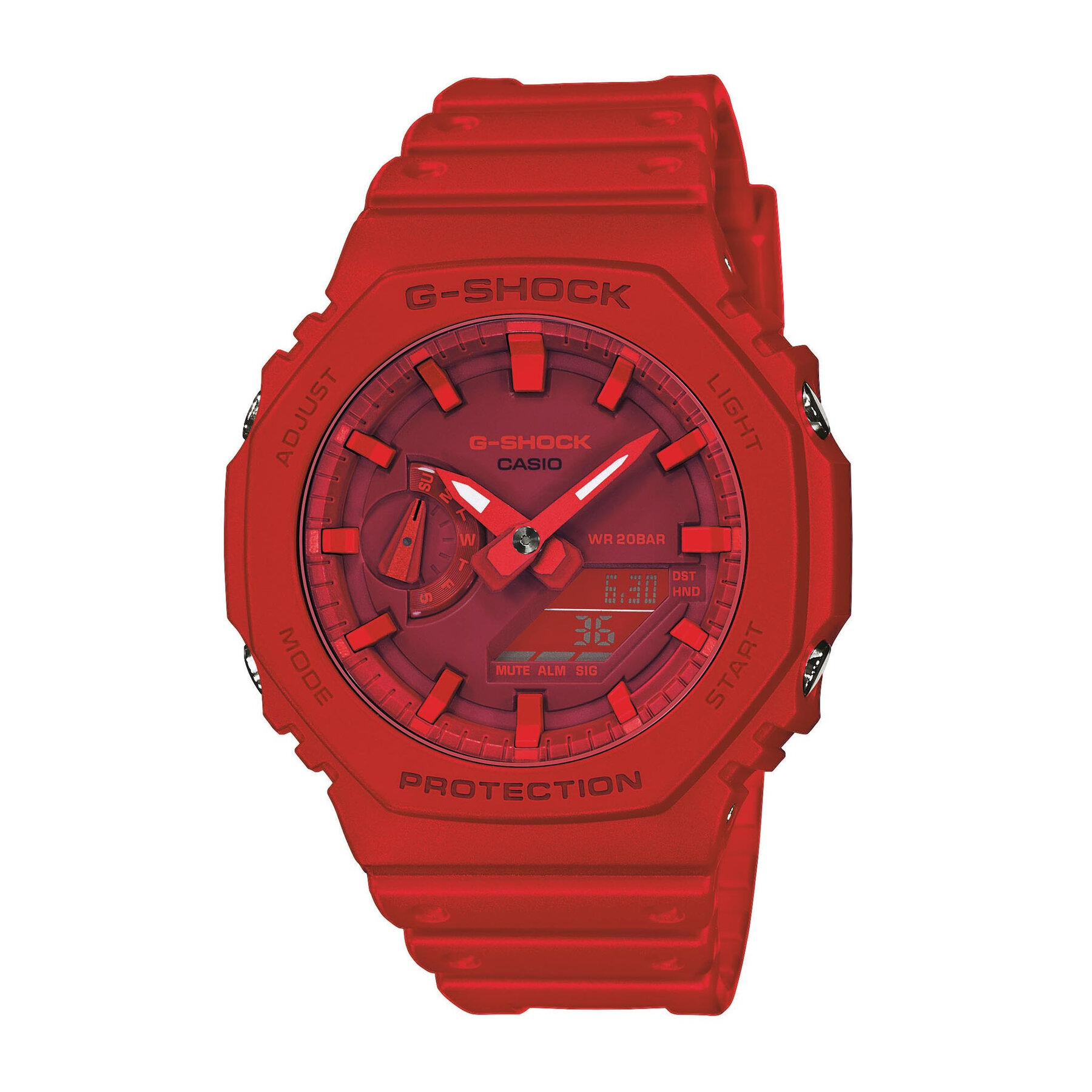 Uhr G-Shock GA-2100-4AER Red/Red von G-SHOCK