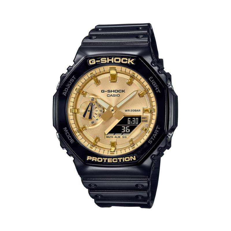 Uhr G-Shock Octagon GA-2100GB-1AER Black/Gold von G-SHOCK