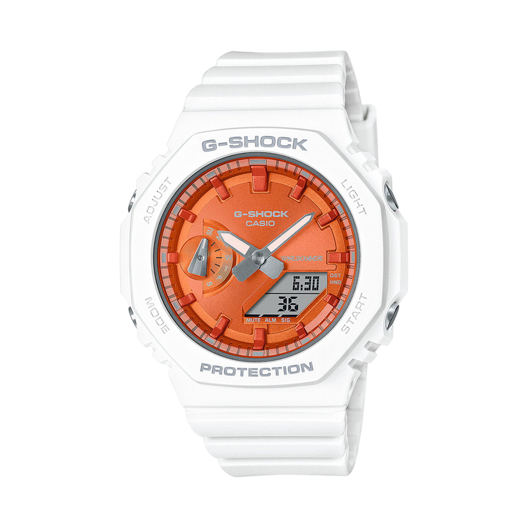 Uhr G-Shock Sparkle of Winter GMA-S2100WS-7AER White/Orange von G-SHOCK