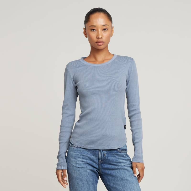 G-STAR Langarmshirt »Tops Overdyed slim«, im Overdyed-Look von G-STAR