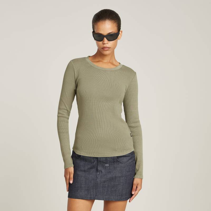 G-STAR Langarmshirt »Tops Overdyed slim«, im Overdyed-Look von G-STAR